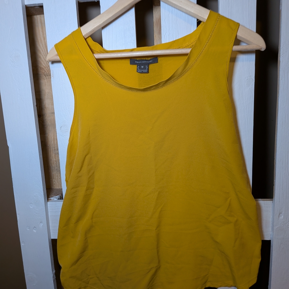 French Connection Yellow Tank Top
